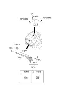 98700Q2000-MOTOR & LINKAGE ASSY-RR WIPER