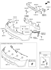 866112M101-COVER-RR BUMPER