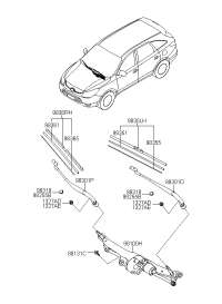 981003J000-MOTOR & LINK ASSY-W