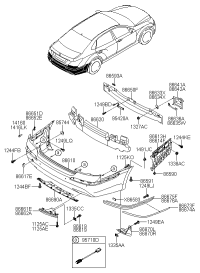 957203M000AU-ULTRASONIC SENSOR ASSY-BWS