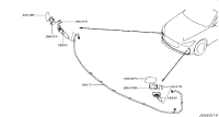 286584GA6A-Cover, headlamp washer pump