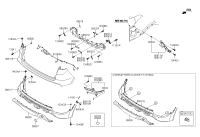 86634C9500-Bracket-rr beam upr mtg, rh