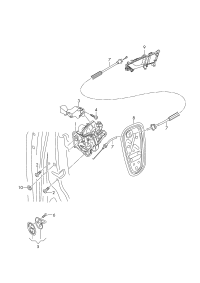 80B837349-Cover, door lock