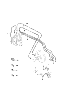 6RD614740B-Tube, from master cylinder to hydraulic unit