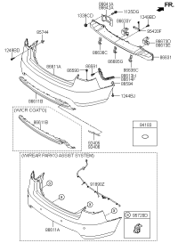 866111X500-COVER-RR BUMPER