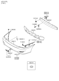 8661008BB0-Cover assy-rr bumper