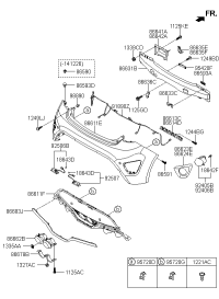 866502V521-COVER-RR BUMPER LWR