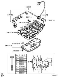 MR528836-OIL FILTER,A/T VALVE