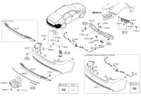 86612D6100-COVER, RR BUMPER