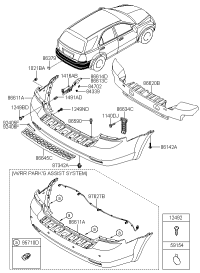 866163E510-SIDE BRKT ASSY-RR BU