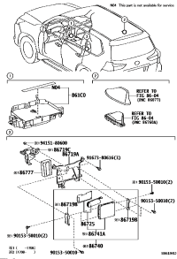 8671960310-BRACKET, CONSOLE BOX MOUNTING, REAR