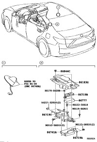 8671933170-BRACKET, CONSOLE BOX MOUNTING, REAR
