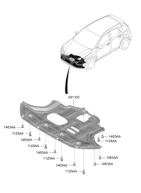 29110O1000-Pnl assy-under cover