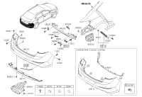 86612F0100-COVER-RR BUMPER LWR