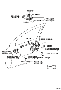 6911012080-ACTUATOR ASSY, FRONT DOOR LOCK, RH