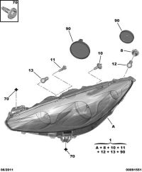 9675229480-Headlamp assy