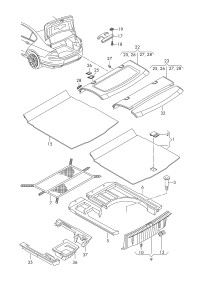 L3GD8873013N6-Cover child seat bracket black