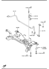 BP4L34151B-STABILIZER,FRONT