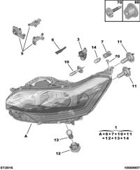 6208R0-Headlamp assy