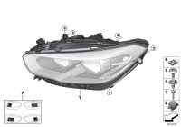 63117414141-Technology headlamp LED lh