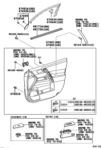 676100E050C0-BOARD SUB-ASSY, FRONT DOOR TRIM, RH