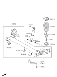 551000Q000-TORSION AXLE COMPLETE