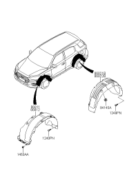 86821S6000-GUARD ASSY-RR WHL LH