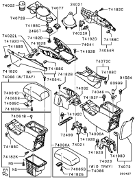 8011B545XA-LIDFLOOR CONSOLE