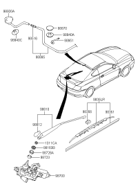 98351H1000-RUBBER ASSY-WIPER BLADE (DRIVE