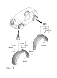 86822CY000-GUARD-RR WHEEL RH