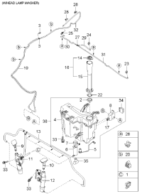 984603E000XX-NOZZLE ASSY-HEADLAMP WASHER,LH
