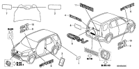 75711S9AG00-EMBLEM, RR. (CR-V)