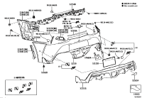 52155WAA01-SUPPORT, RR BUMPER
