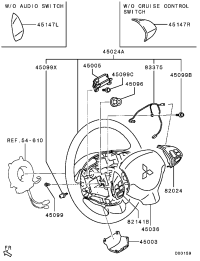 4400A231XA-COVERSTEERING WHEELLW