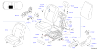 870621DC7A-KNOB SWITCH, FRONT SEAT SLIDE RH