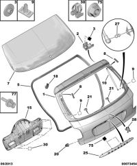 8742X7-Garnish, license plate