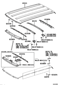 6310235050-PANEL SUB-ASSY, WINDSHIELD HEADER