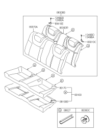 891002M100MAD-CUSHION ASSY-RR SEAT