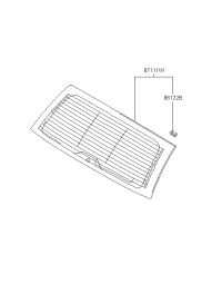 8711017030-GLASS ASSY-T/GATE