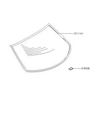 871102C030-GLASS ASSY-T/GATE