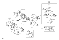 582522W000-PLATE ASSY-RR BRAKE BACK RH