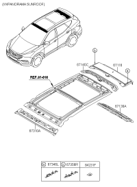 67121A1100-RAIL ASSY-ROOF FR