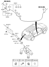 987001H300-Motor & linkage assy-rr wpr