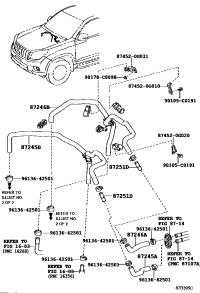 8720960E41-HOSE, HEATER WATER, INLET B