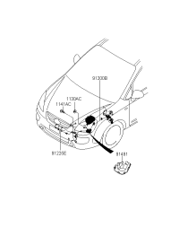 912041D180-WIRING ASSY-FRT