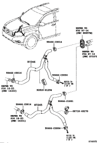 872090E031-HOSE, HEATER WATER, OUTLET
