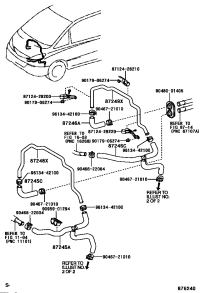 8720728490-HOSE, HEATER WATER, OUTLET C