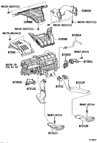 8721158090-DUCT SUB-ASSY, AIR, NO.3