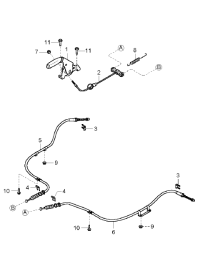 0K2FA44150-CABLE-PARKING,FRT