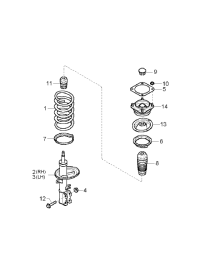 0K2JB34700C-SHOCK ABSORBER ASSY-FR,RH